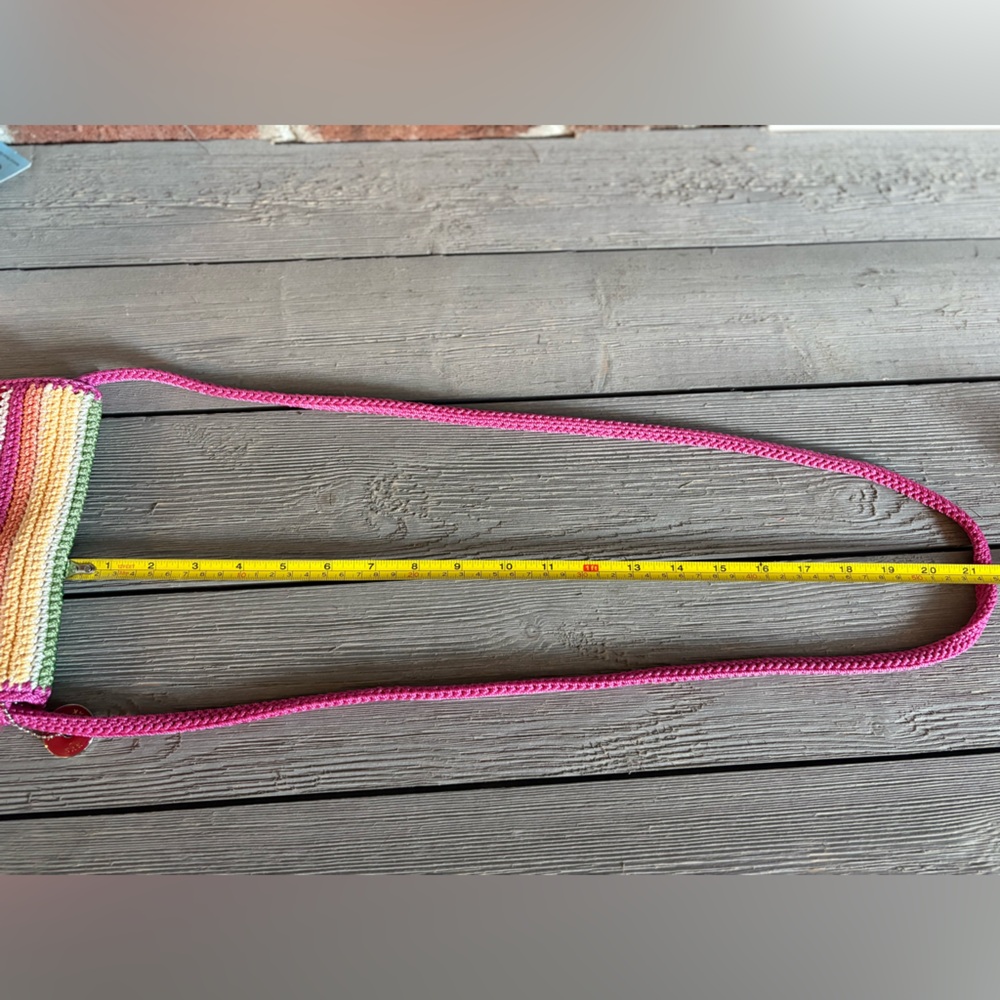 The Sak Rainbow Striped Crochet Flap Crossbody Bag - Picture 11 of 11